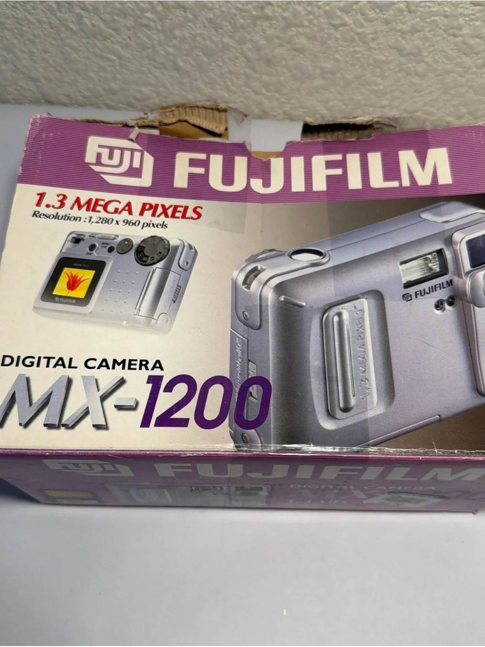 Fujifilm MX-1200 Digital Camera Box - Purple Packaging